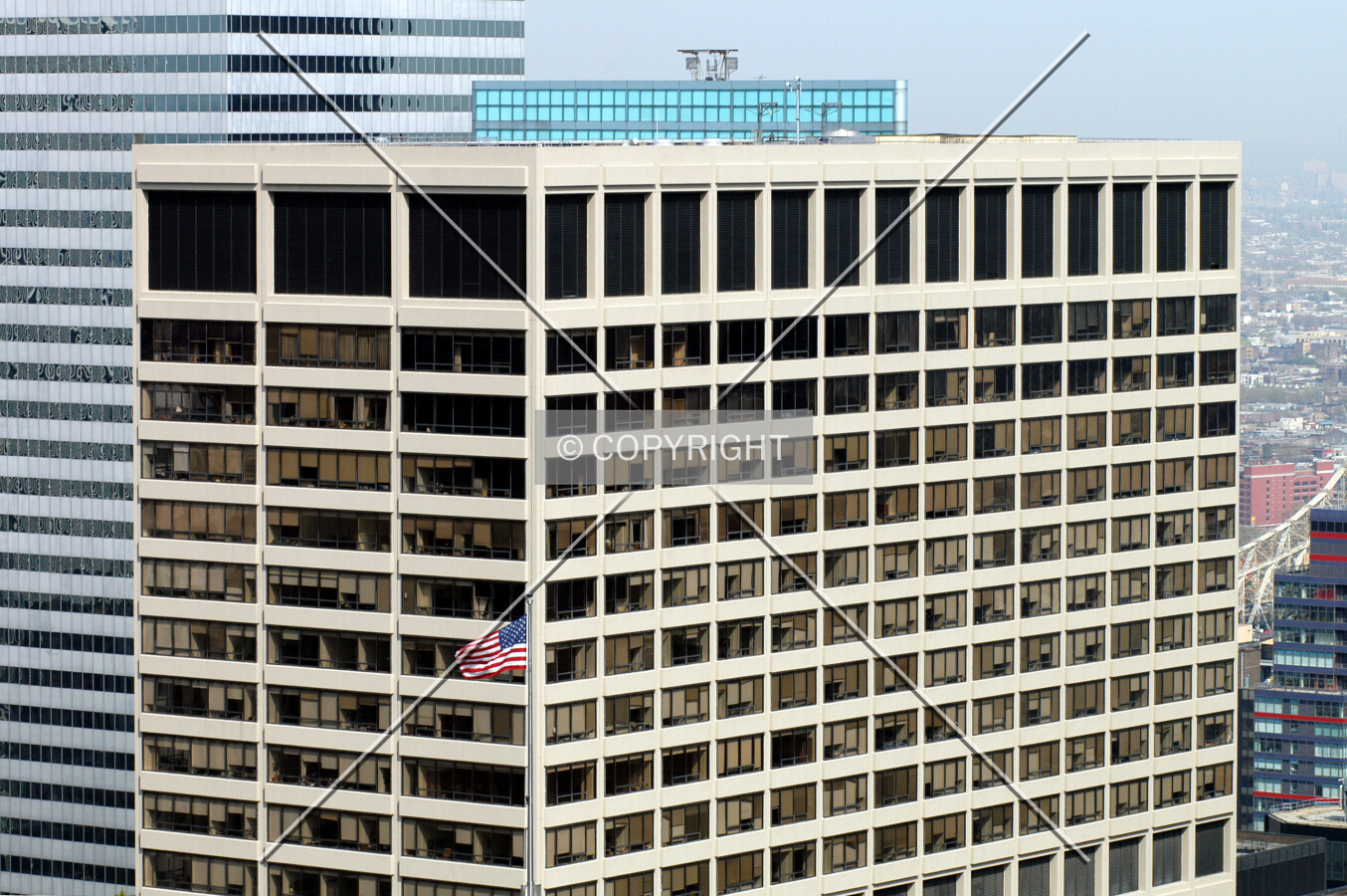 View from a neighboring skyscraper