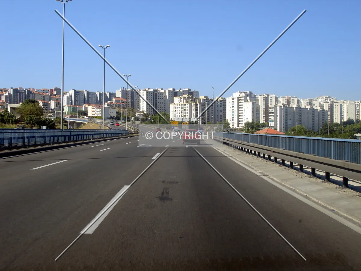 Approaching the city from the northeast