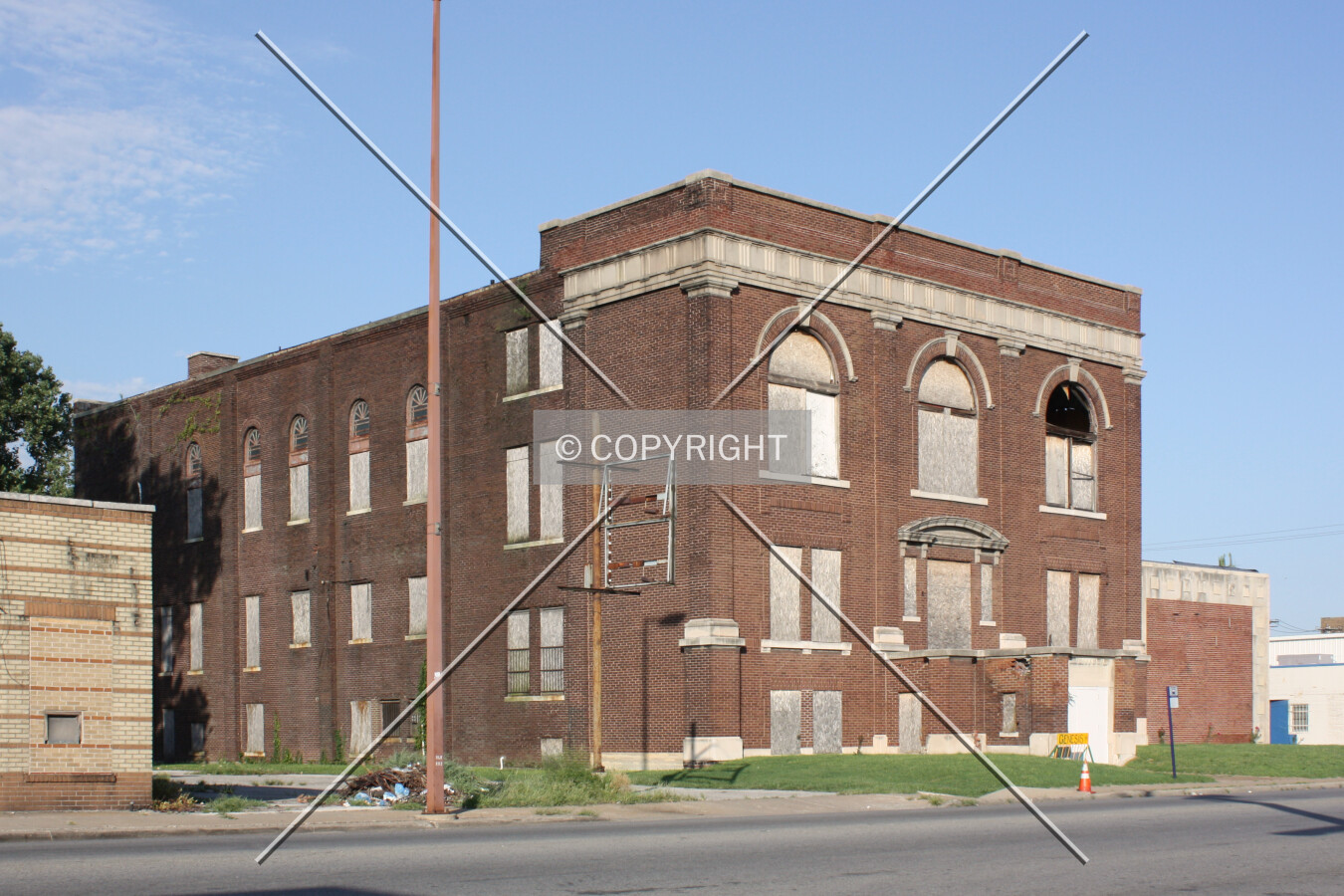 View from the west; August 4, 2010