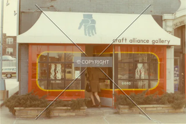 Vintage view of the Craft Alliance Gallery storefront