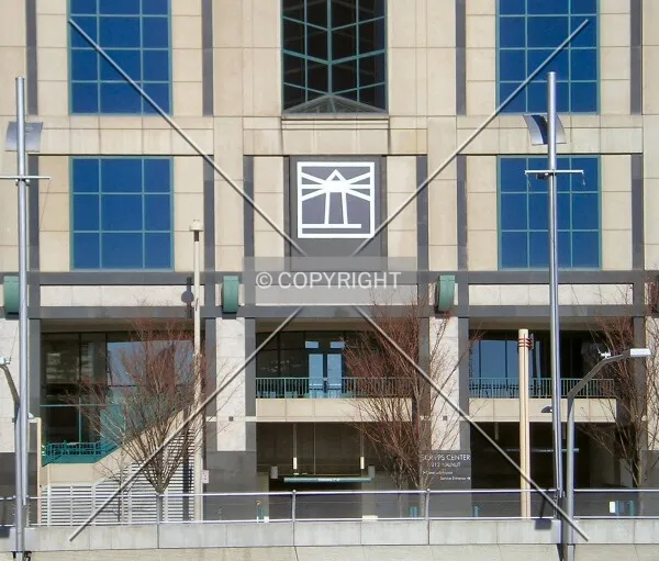Base with Scripps logo from across Fort Washington Way