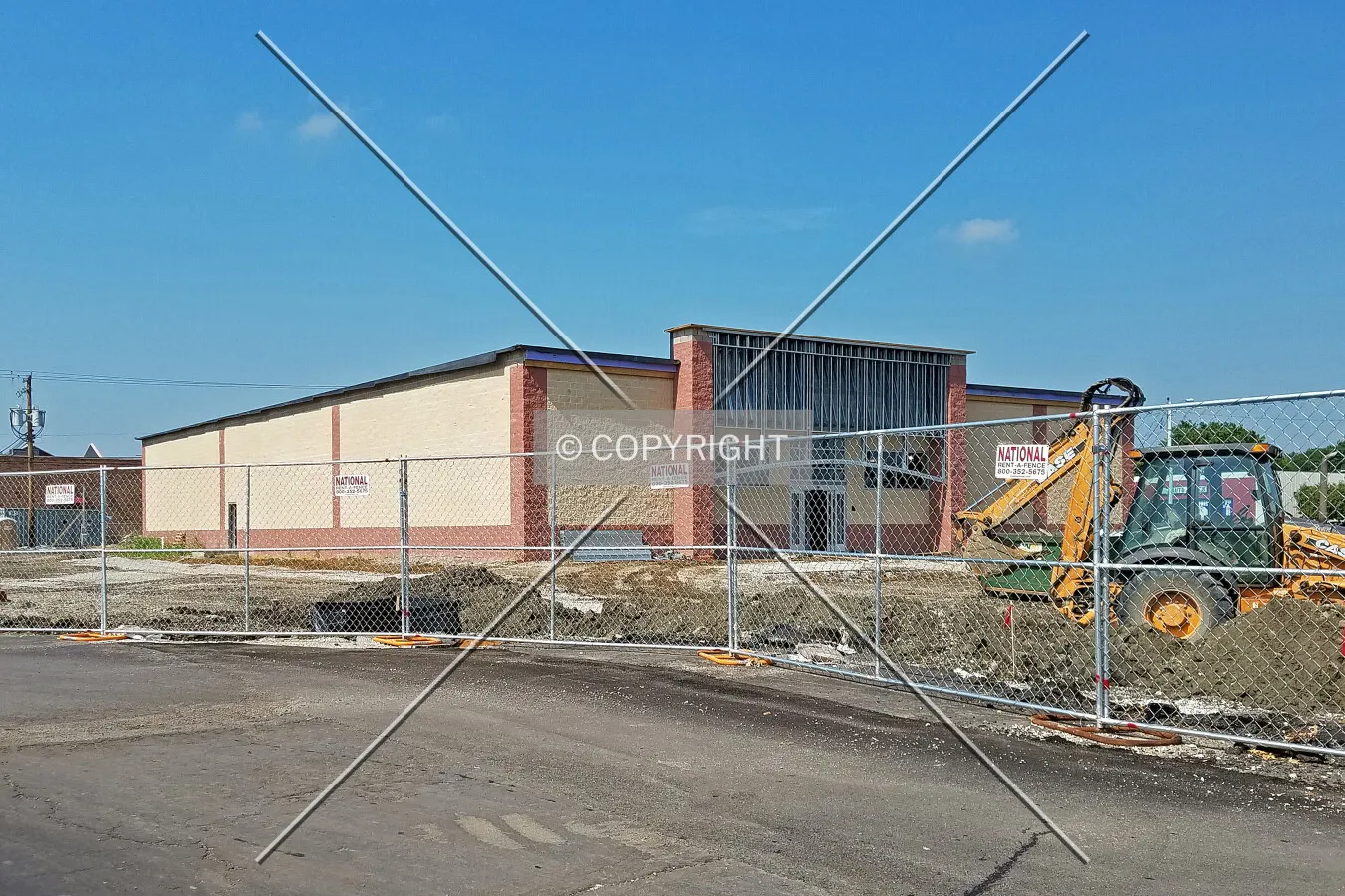 View from the southwest during construction' July 20, 2016