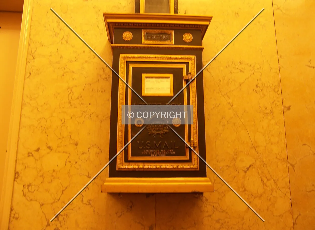 Letter box inside the elevator lobby