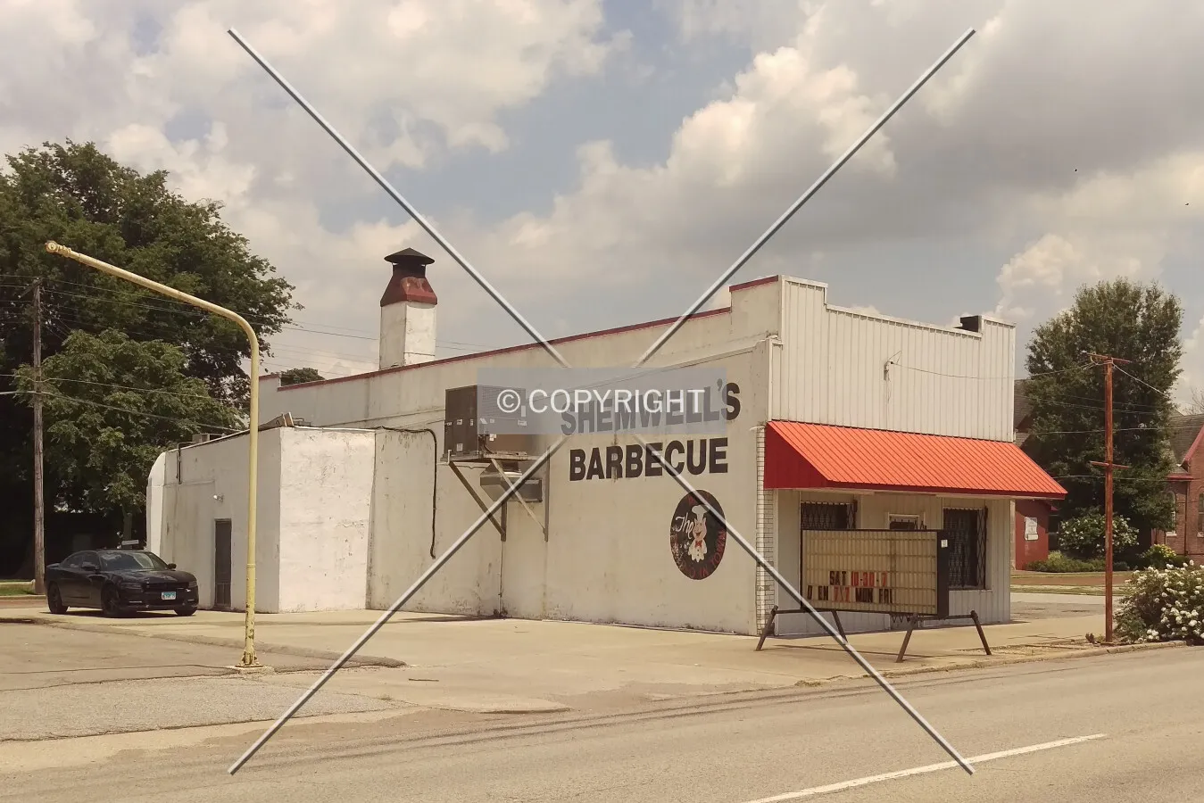 Northwest view; July 4, 2020