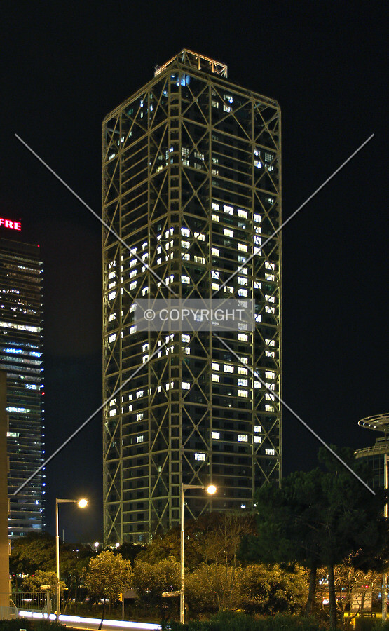Night view from the west