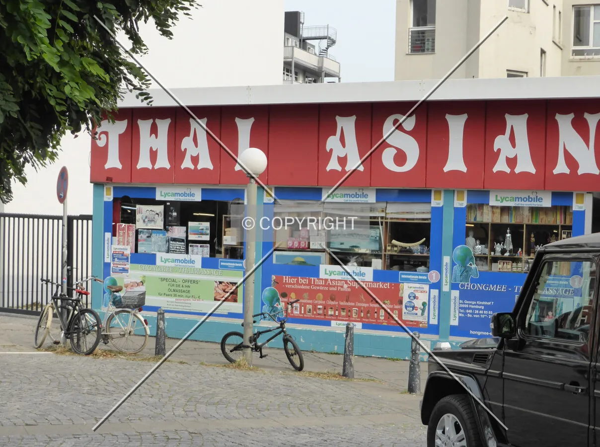A thai supermarket in Hamburg