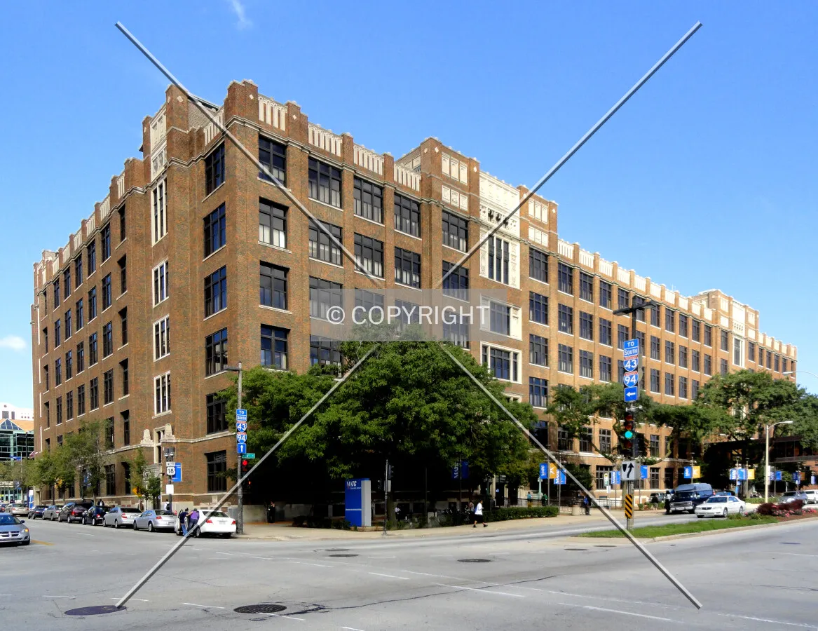 From across North 6th Street to the southeast