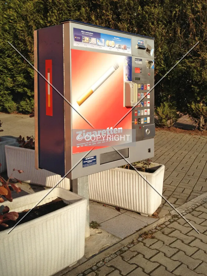A cigarette automat