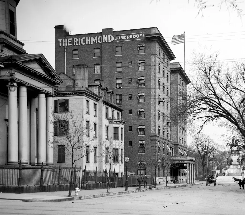 Vintage view from the west before additions