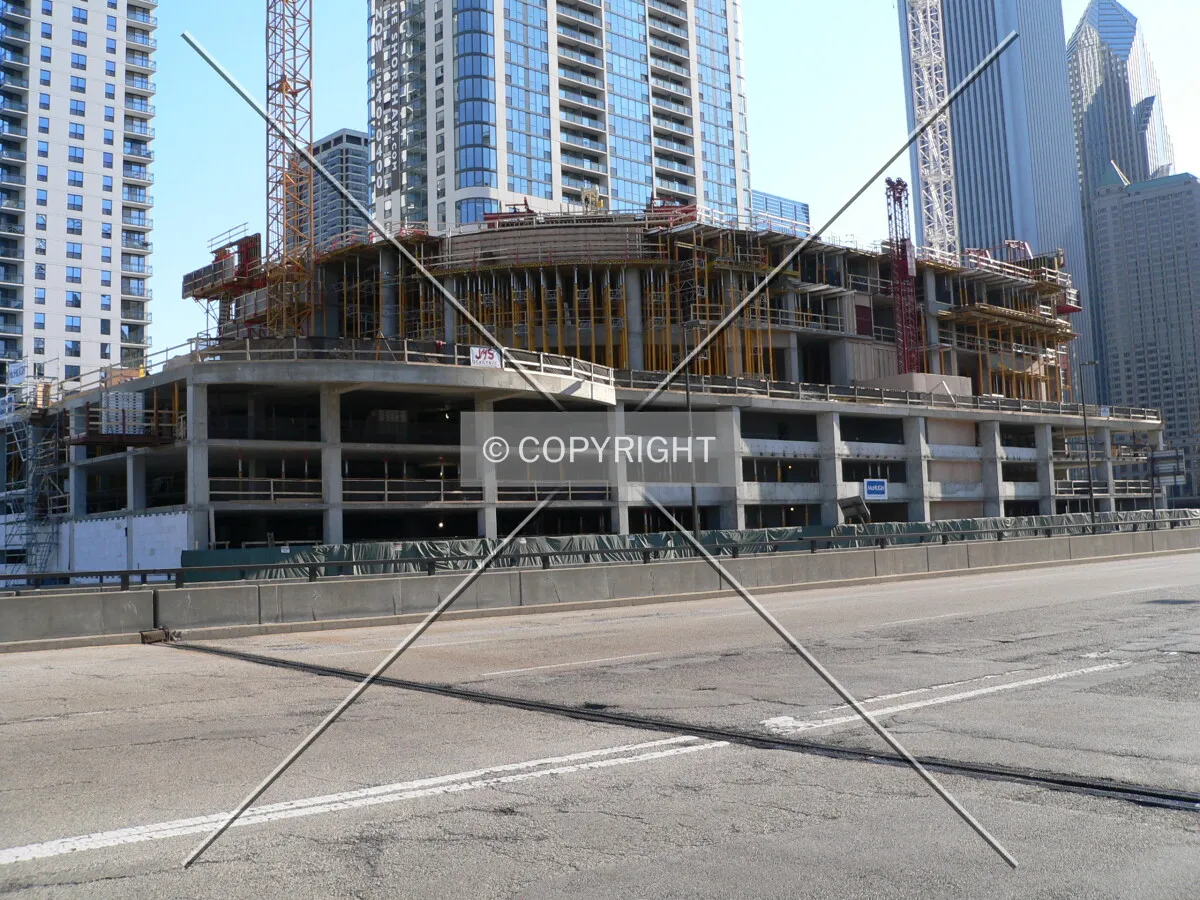 A view to the southwest from Wacker Drive