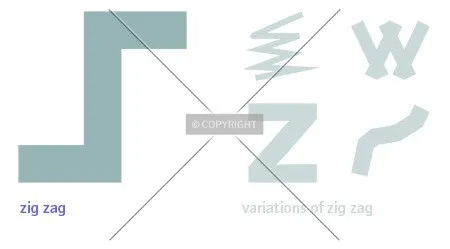 zig zag and its variations