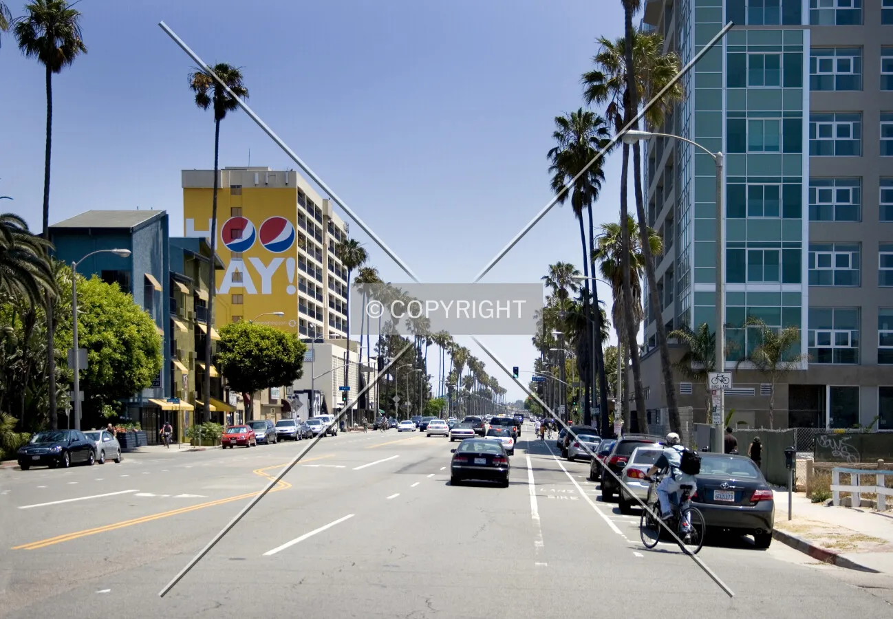 Looking east from Pacific Avenue