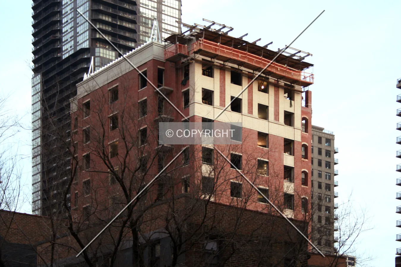Upper floors from the northwest