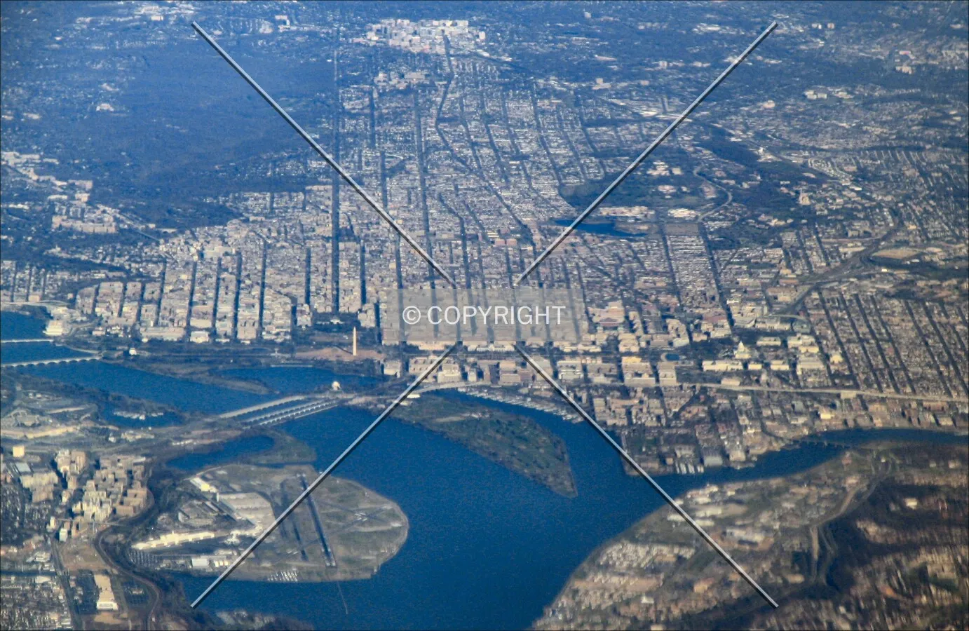 Aerial view from the south