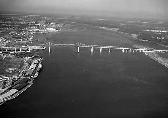 Vintage view from the south at the time of completion