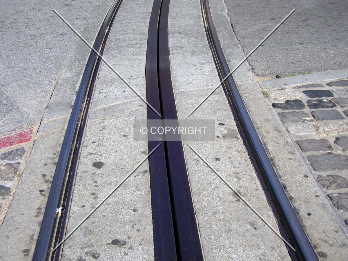 Hyde Street cable car tracks