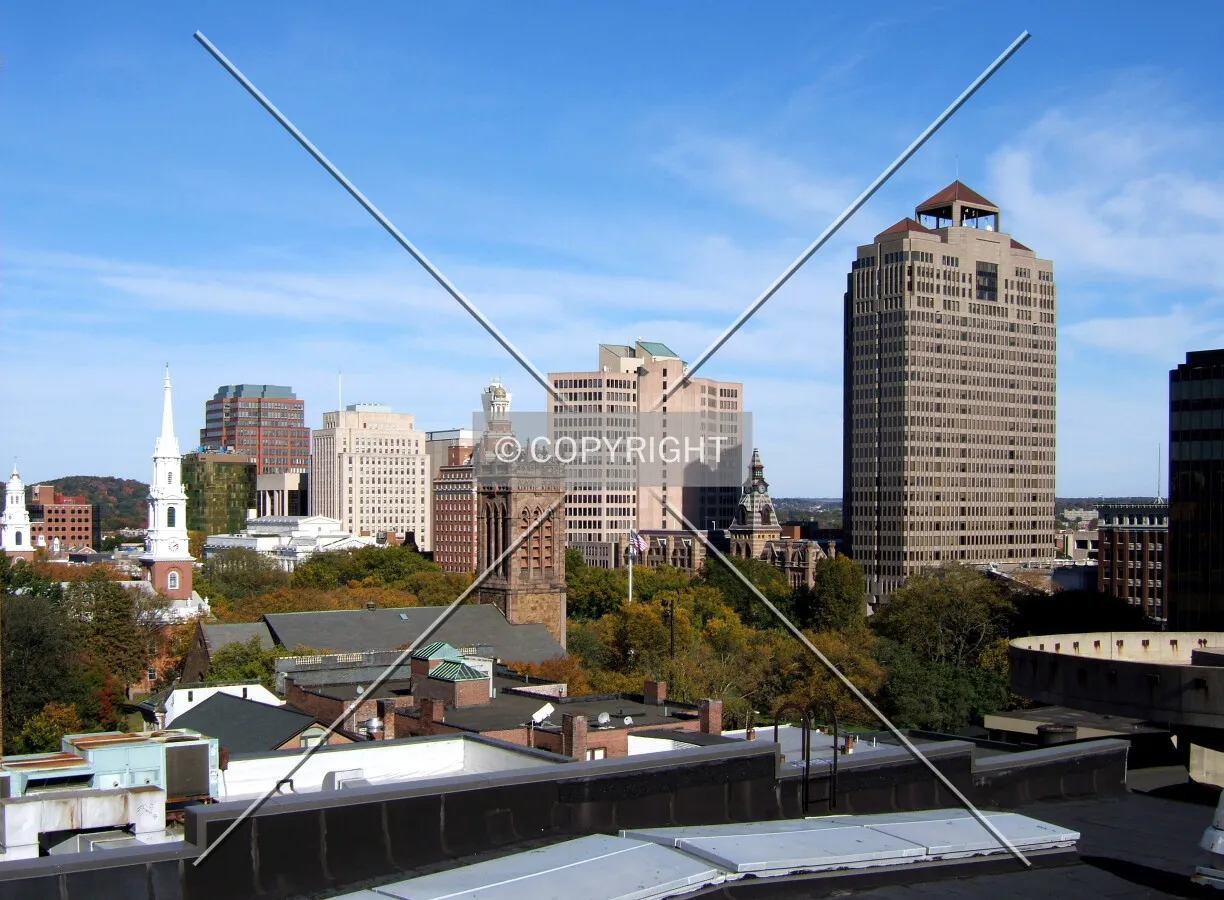 Downtown from the southwest