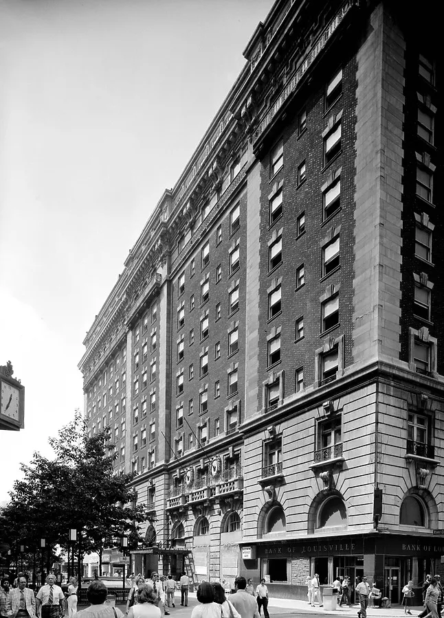 View from the northeast along Fourth Street