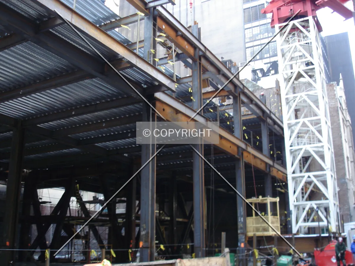 Steel rising along 53rd Street