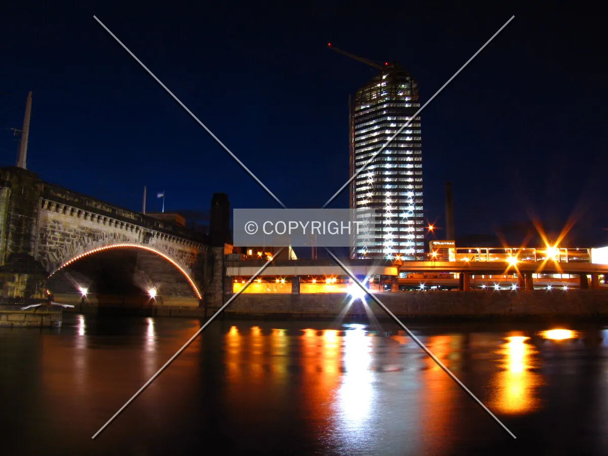 From the east on the Schuylkill River Path