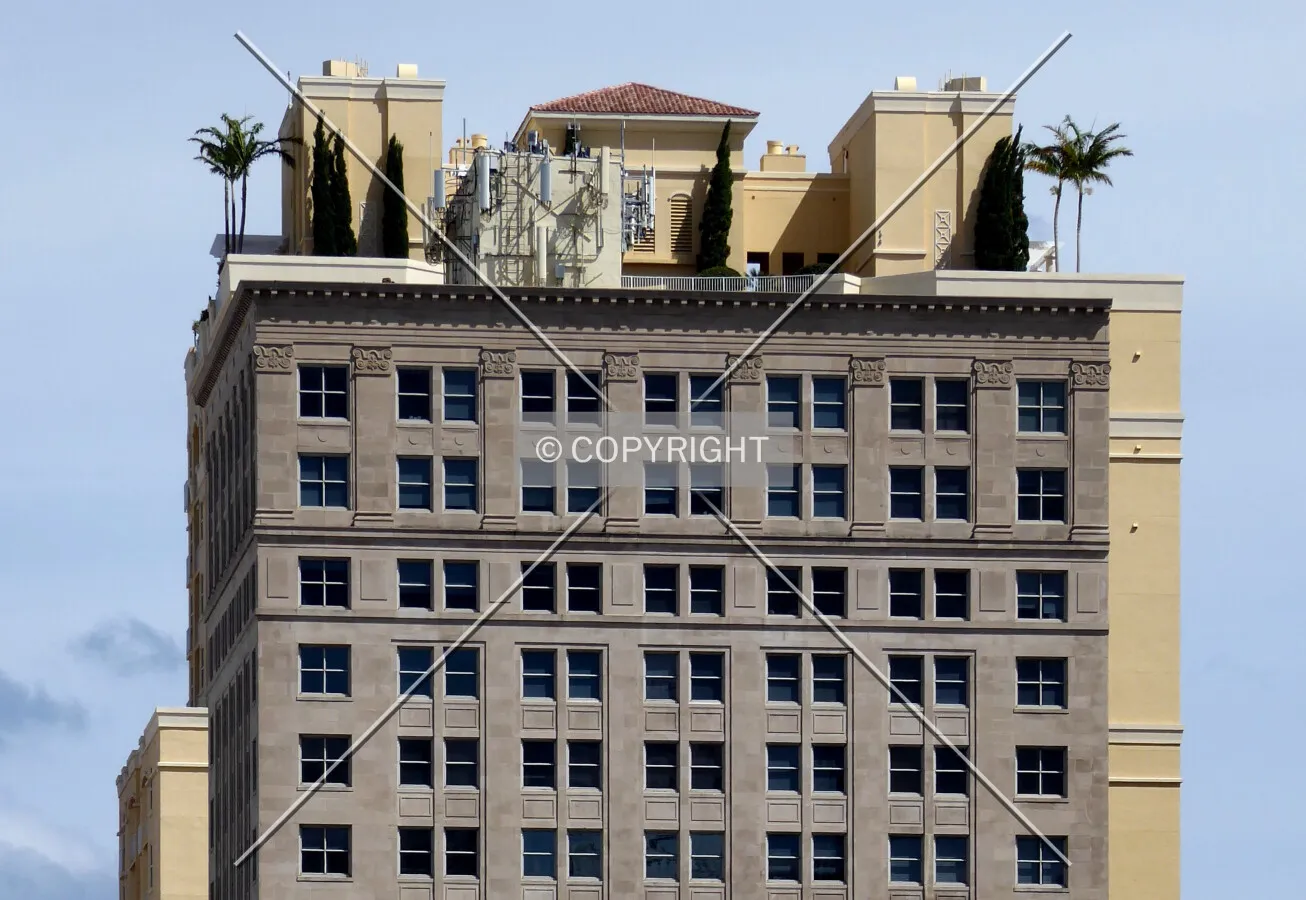 Upper floors from the west