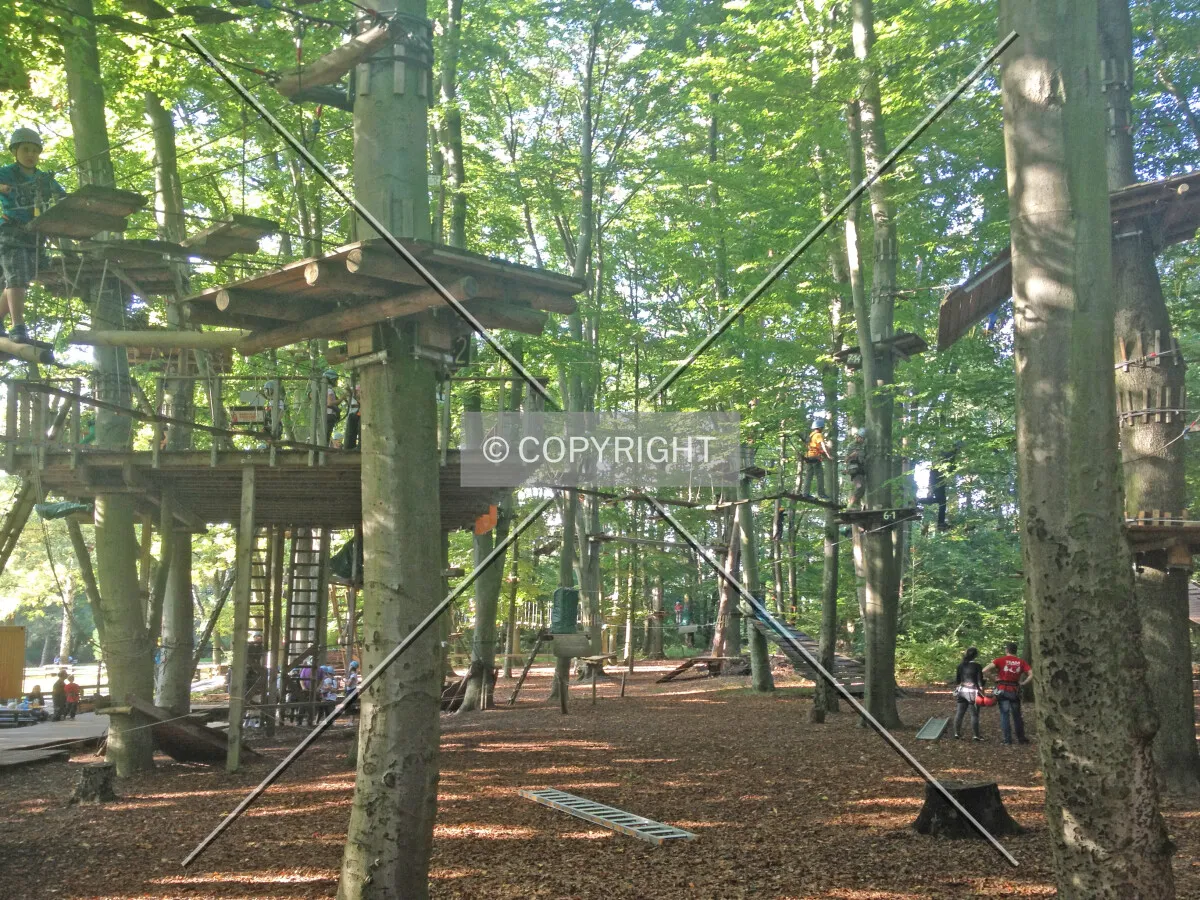 A high rope course in Offenbach