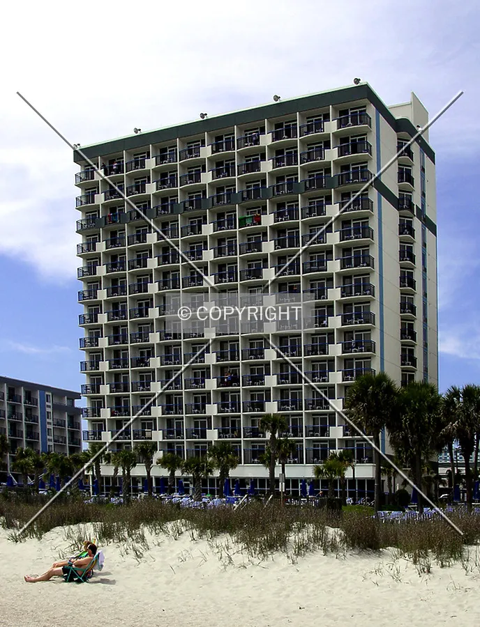 Looking southwest from the beach