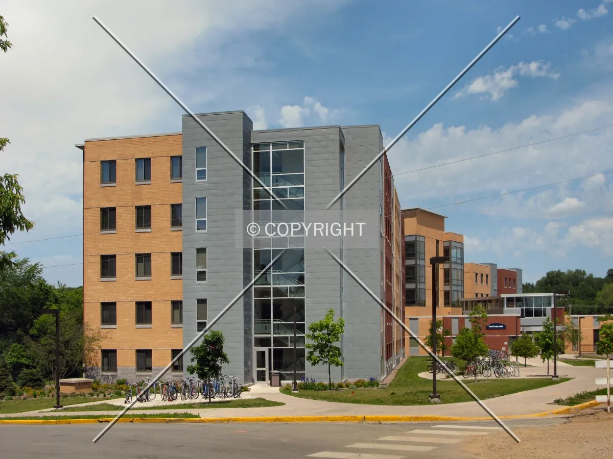 View to the north across 2nd Street West