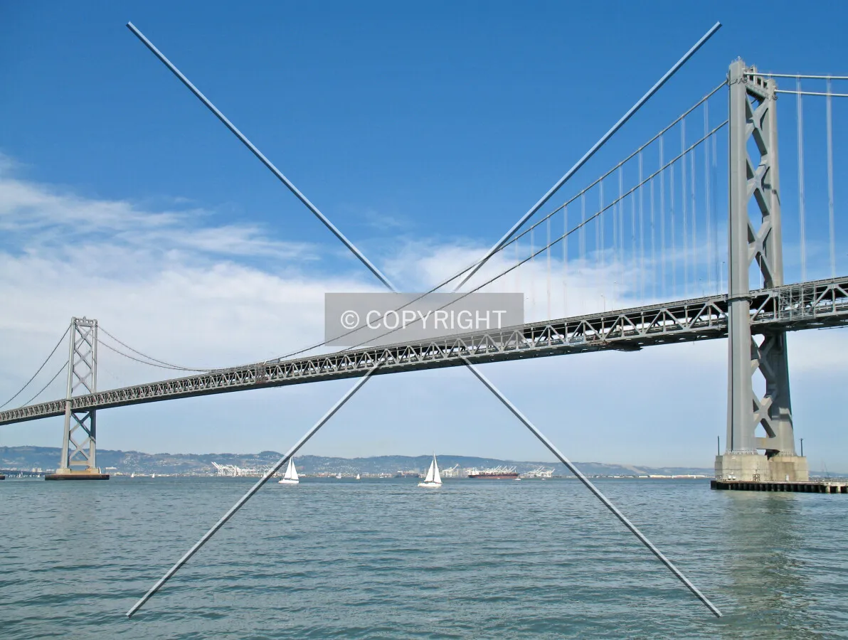 The westernmost span viewed from The Embarcadero