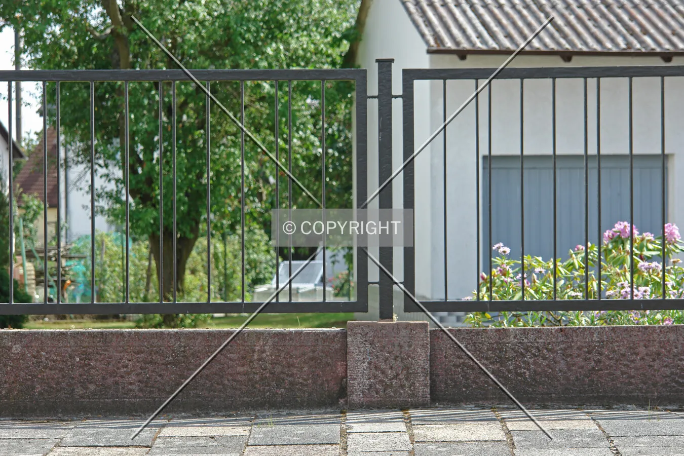 A steel fence