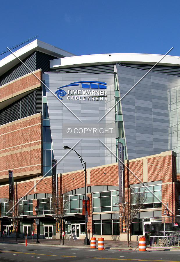 From across East Trade Street to the southeast