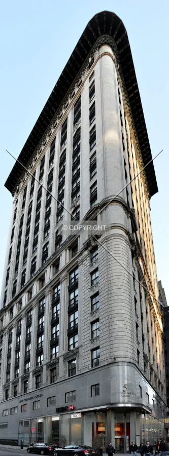 View from the northwest at Broadway and 58th Street
