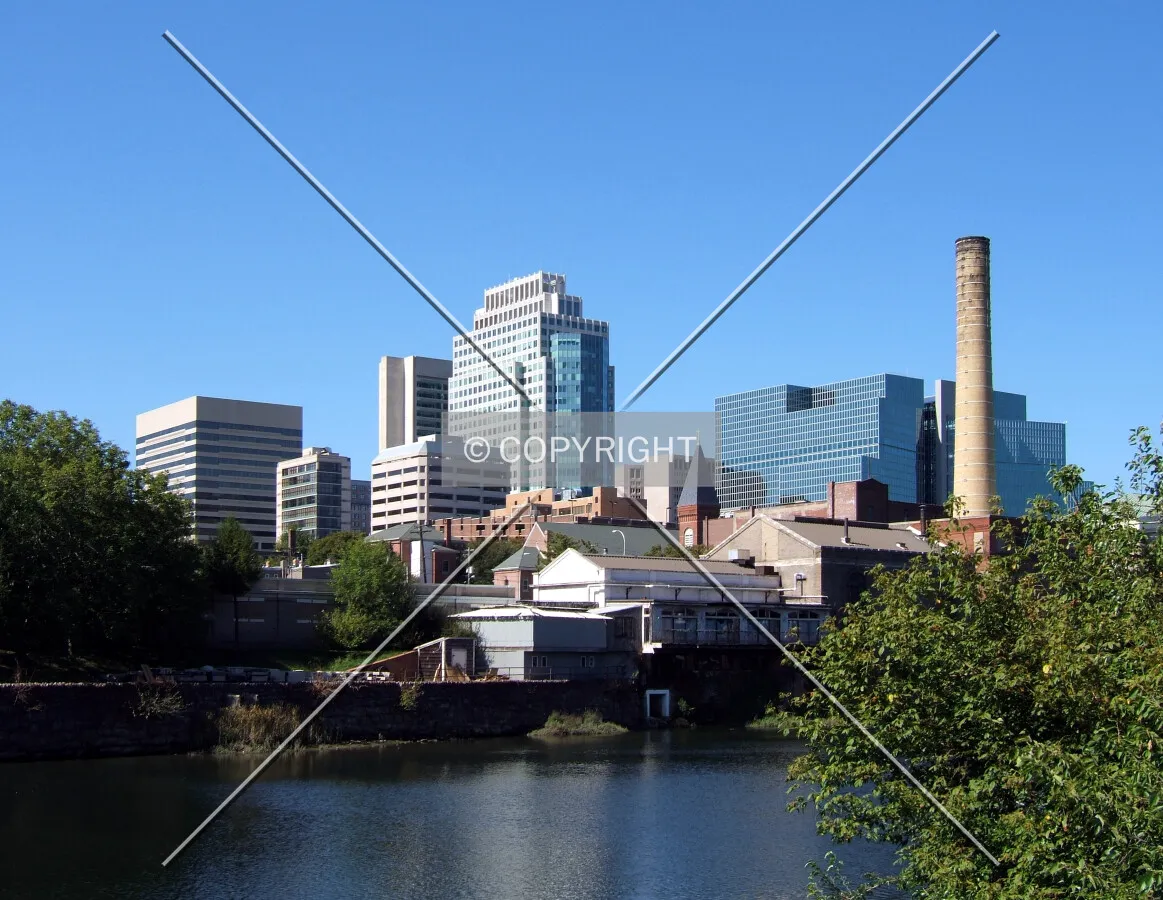Downtown from the northeast