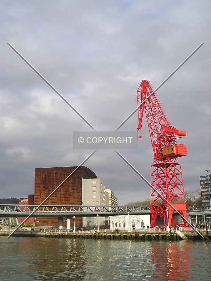 Euskalduna and Carola crane - once used for industrial purposes and now a monument