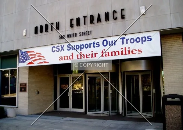 The north entrance on Water Street