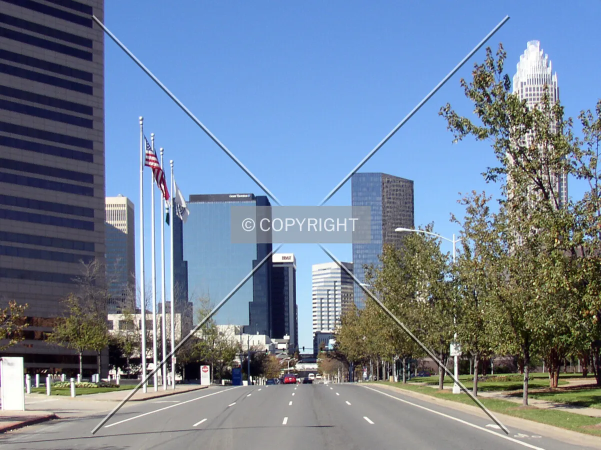 Looking west from Alexander Street