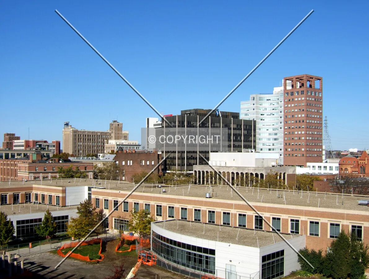 Downtown from the southwest