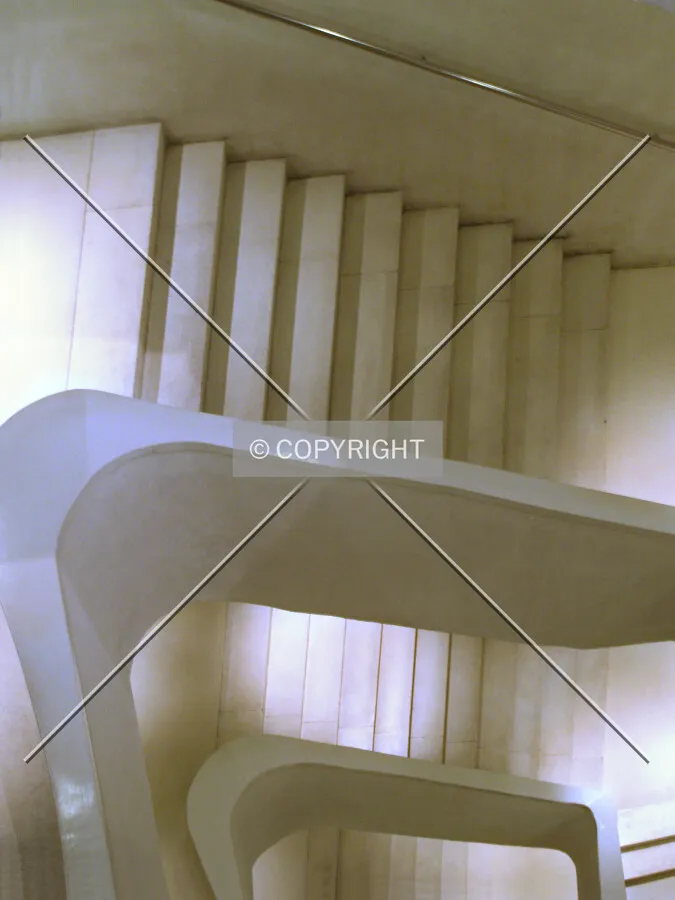 Looking down the stairwell