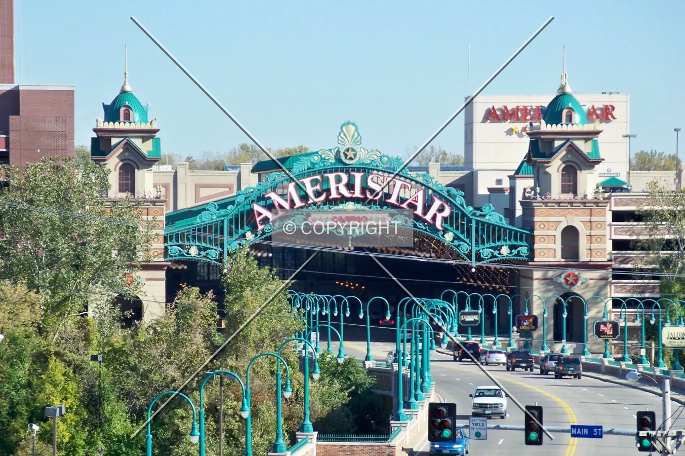 View of the entrance from the west