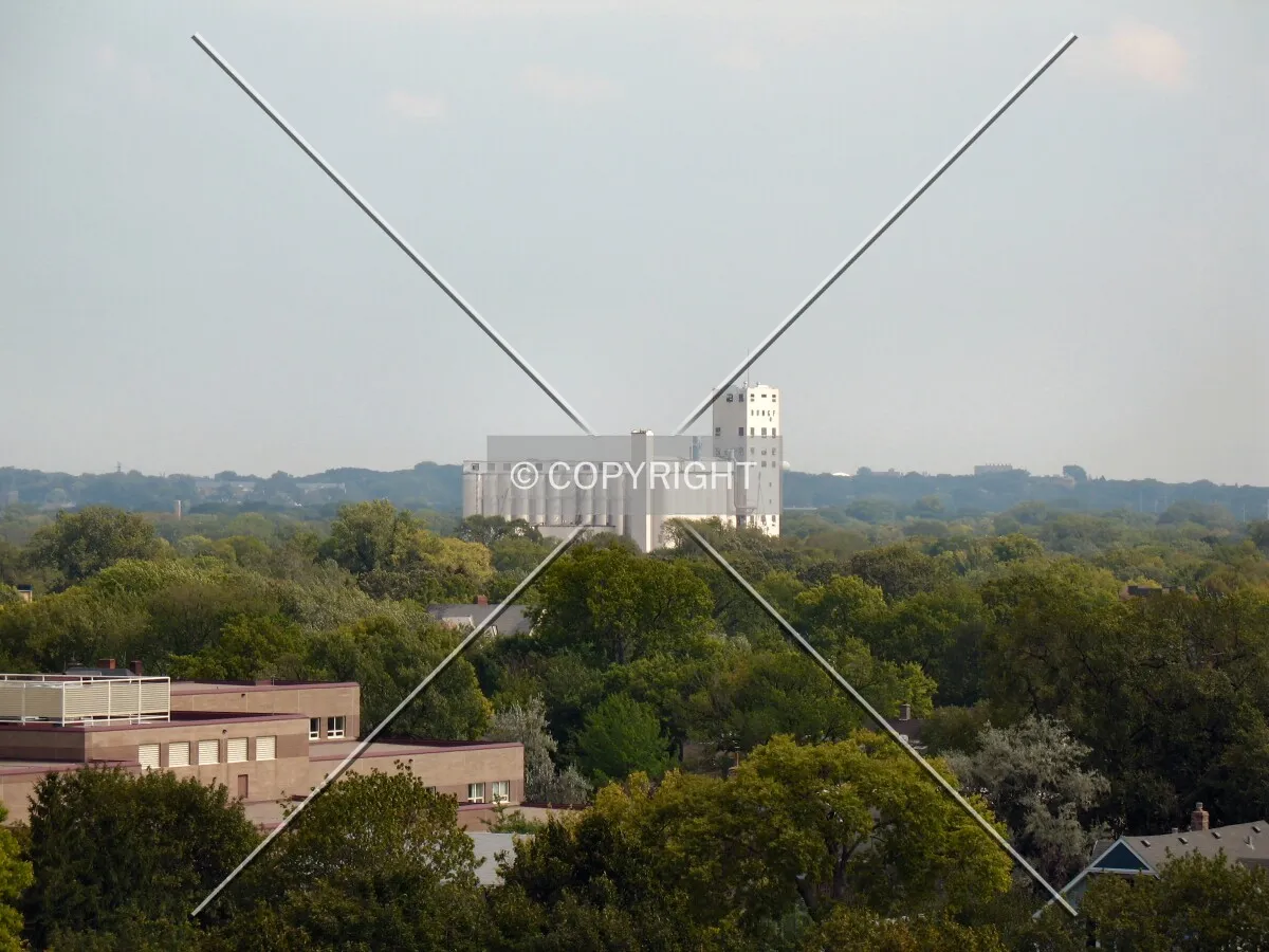 Distant view to the east from the St. Anthony Municipal Ramp