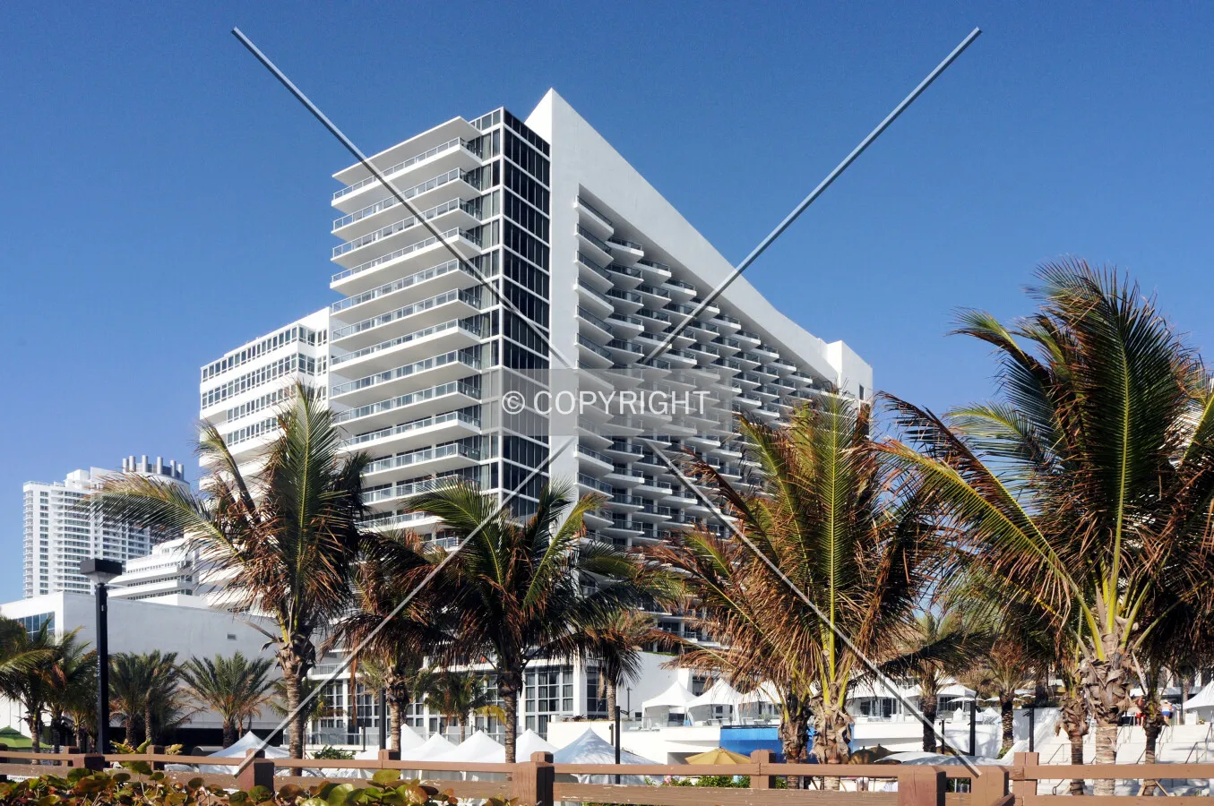 View from the northeast along the beach