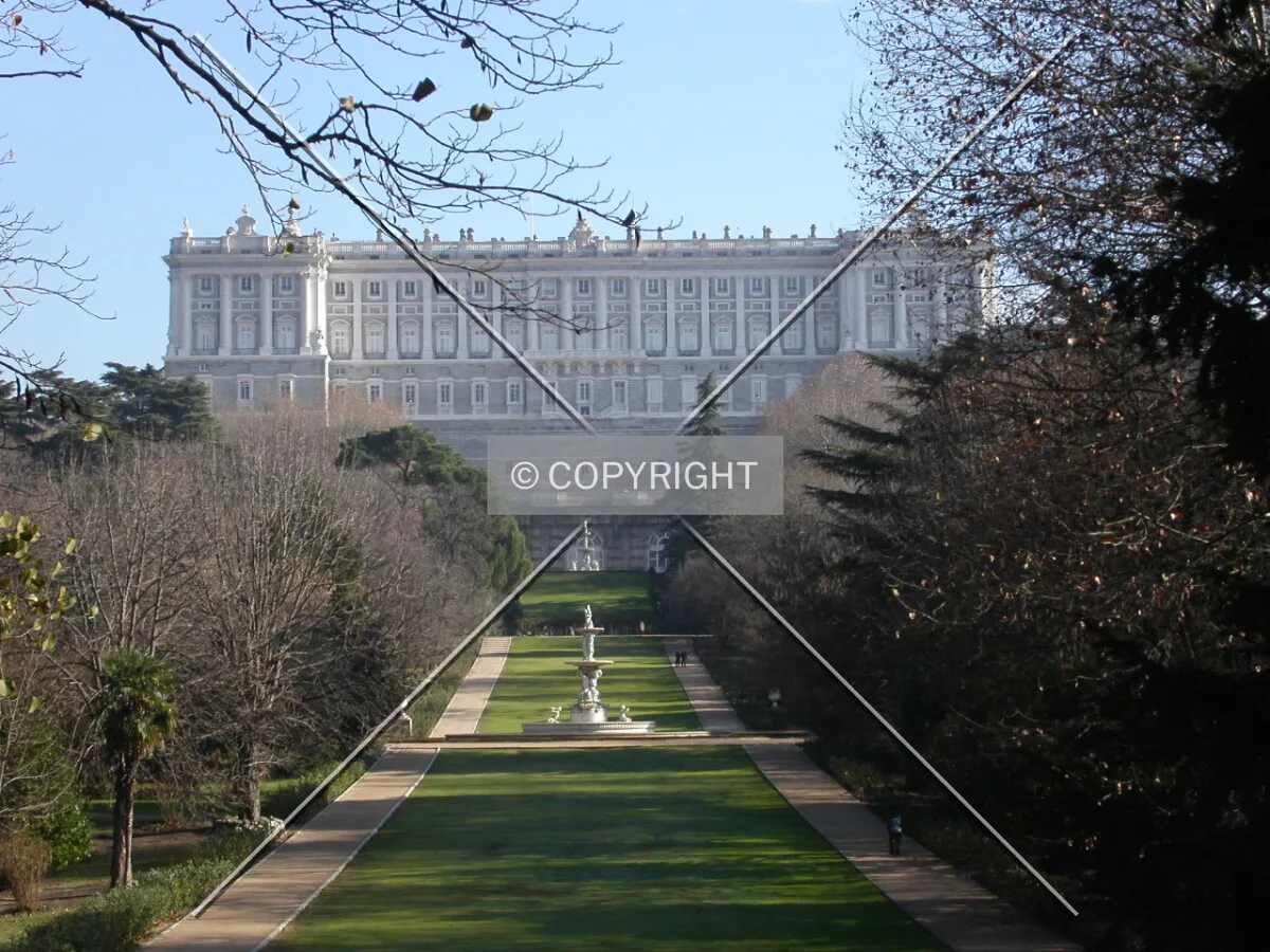Palacio Real from the western gardens
