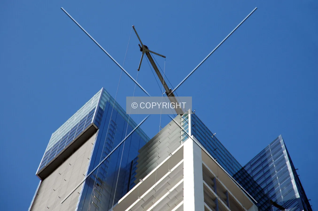 Maintenance arm on the northwest corner