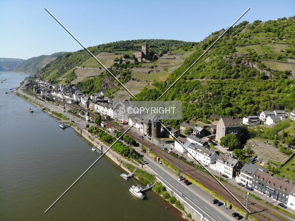 Above the rhine river