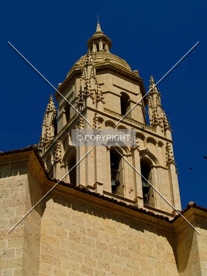 The cathedral tower as seen from the western side
