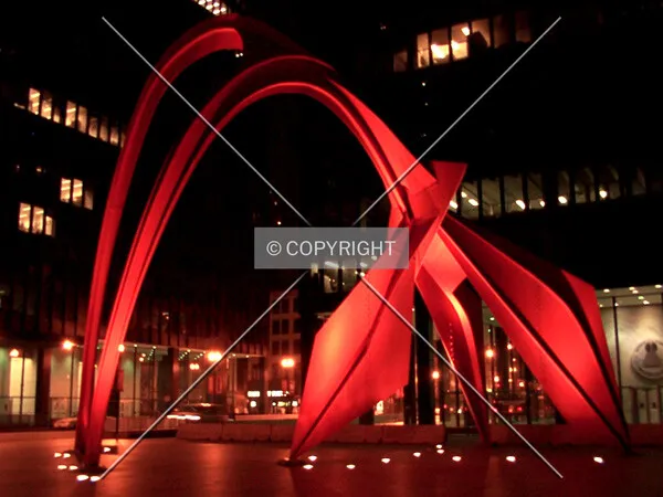 Flamingo sculpture by Alexander Calder