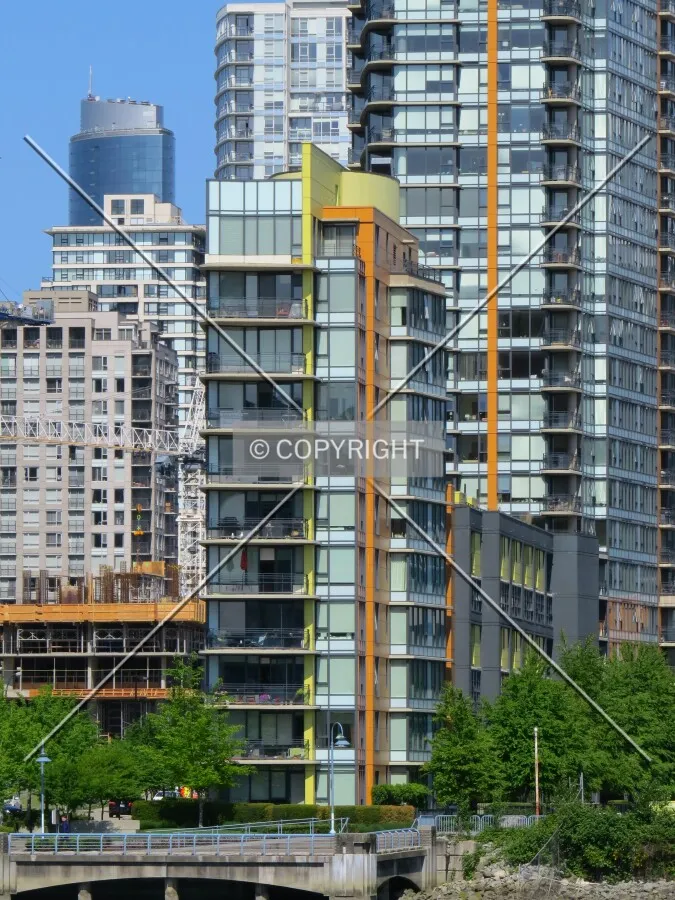 View to the northwest across False Creek