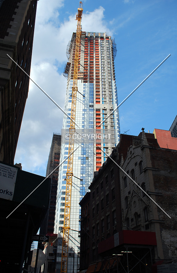 Looking up from Washington Street