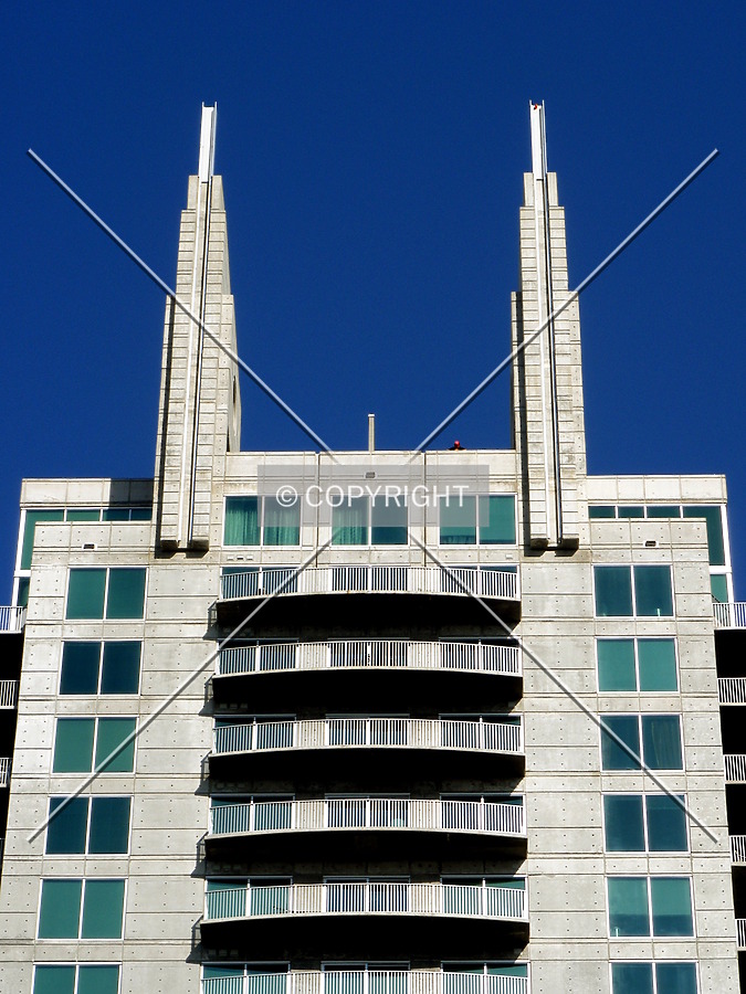Looking up at top detail