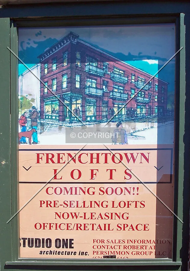 Rendering and advertisement in a south window